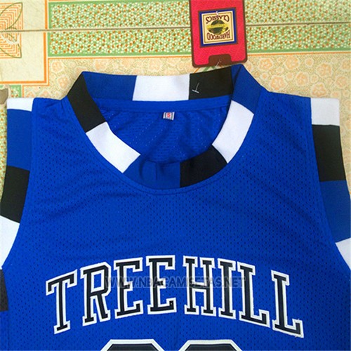 Camiseta Pelicula Tree Hill Nathan Scott NO 23 Azul